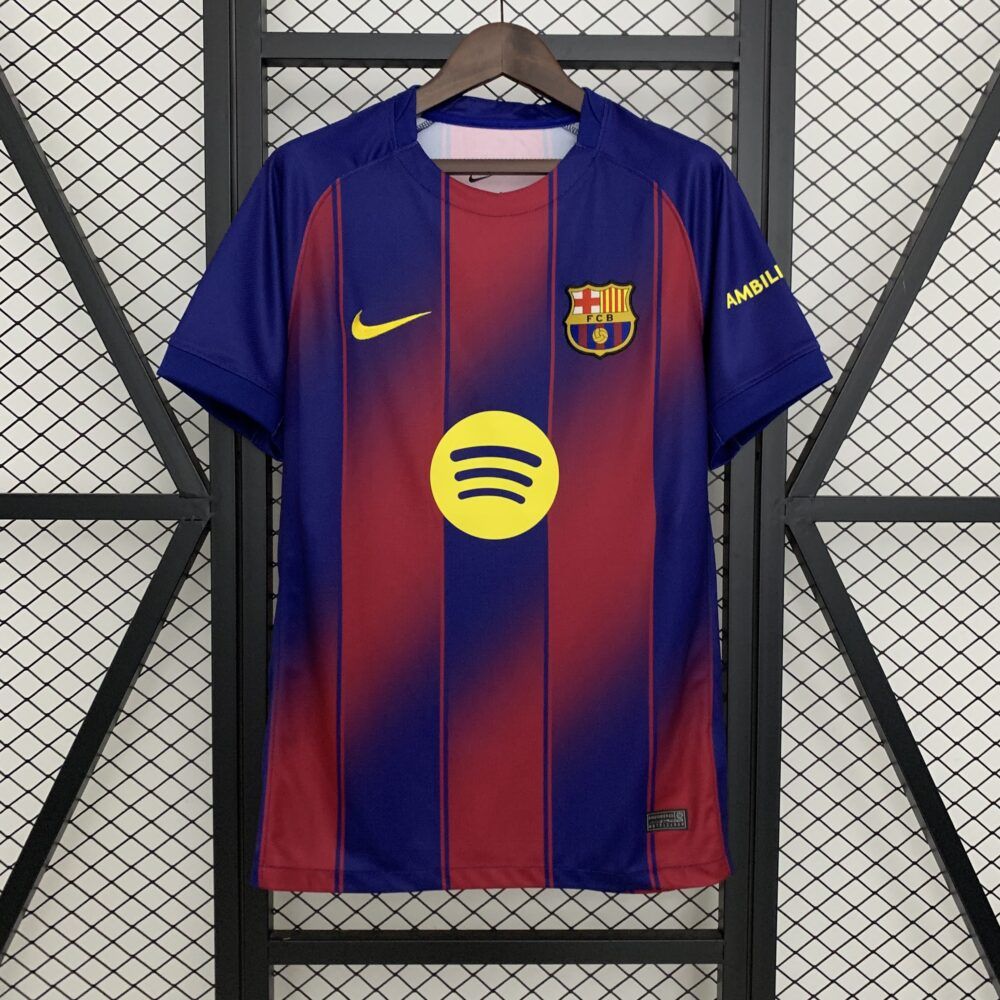 Nueva camiseta Barcelona 25-26 local azulgrana clásica franjas anchas
