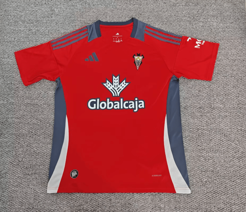 Nueva camiseta Albacete 25-26 visitante roja carmesí
