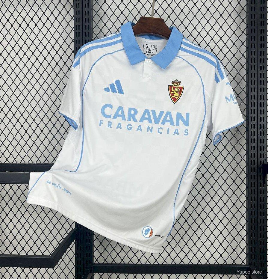 Nueva camiseta Zaragoza 25-26 local franja azul