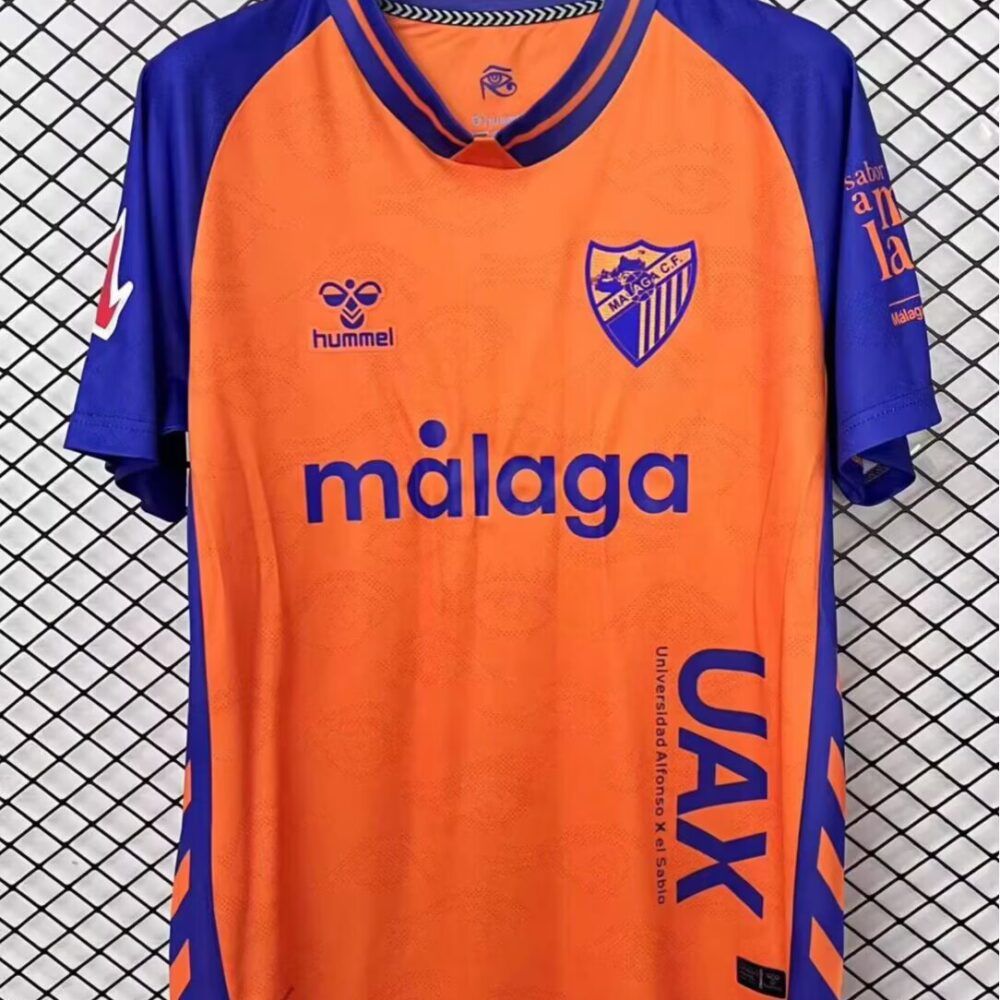 Nueva camiseta Málaga CF 25-26 tercera naranja