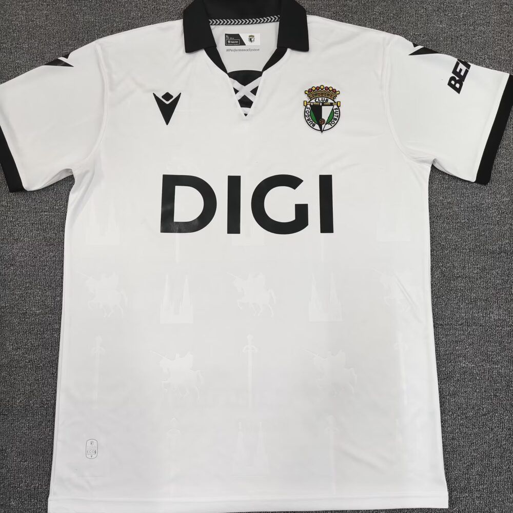 Nueva camiseta Burgos CF 25-26 local blanca
