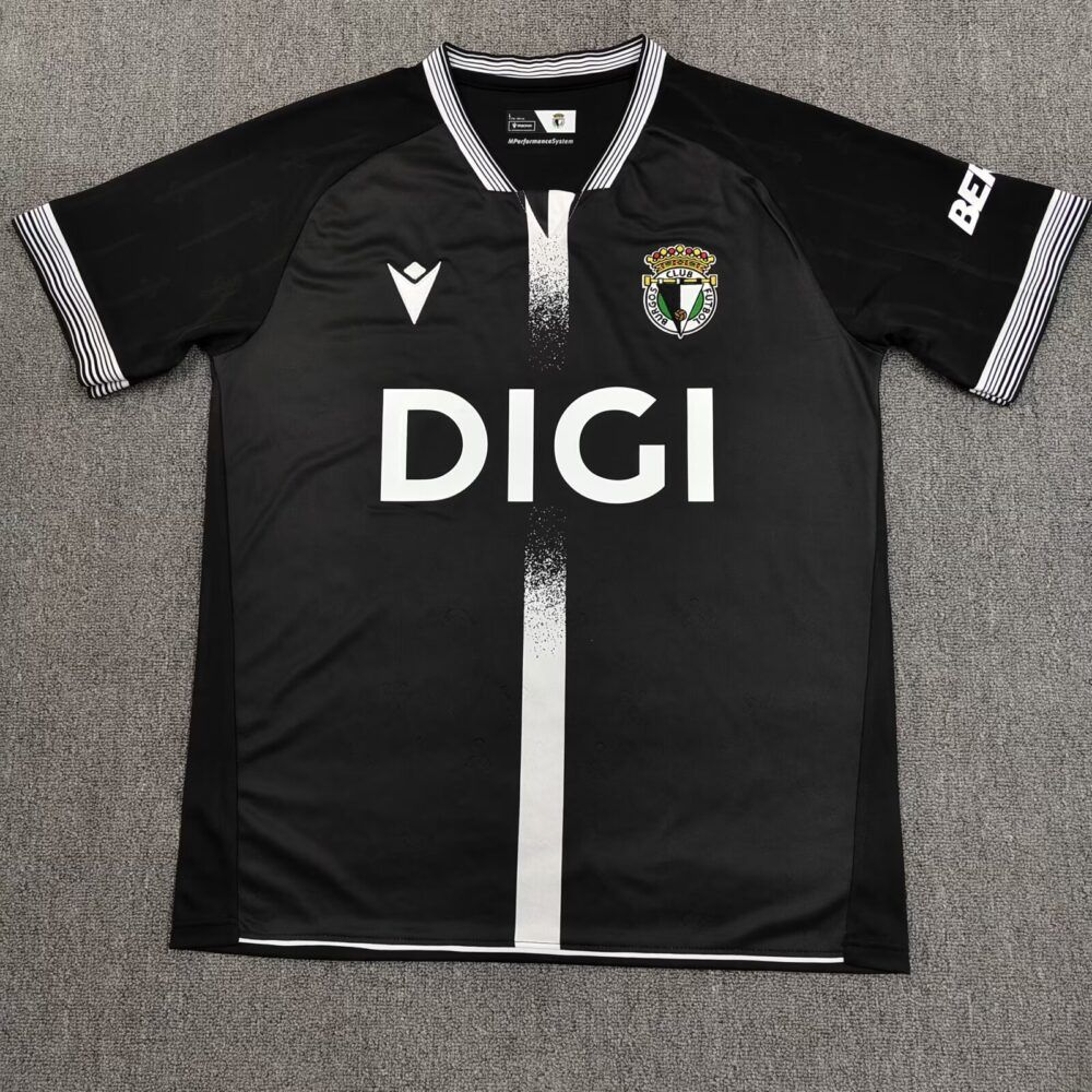 Nueva camiseta Burgos CF 25-26 visitante negra