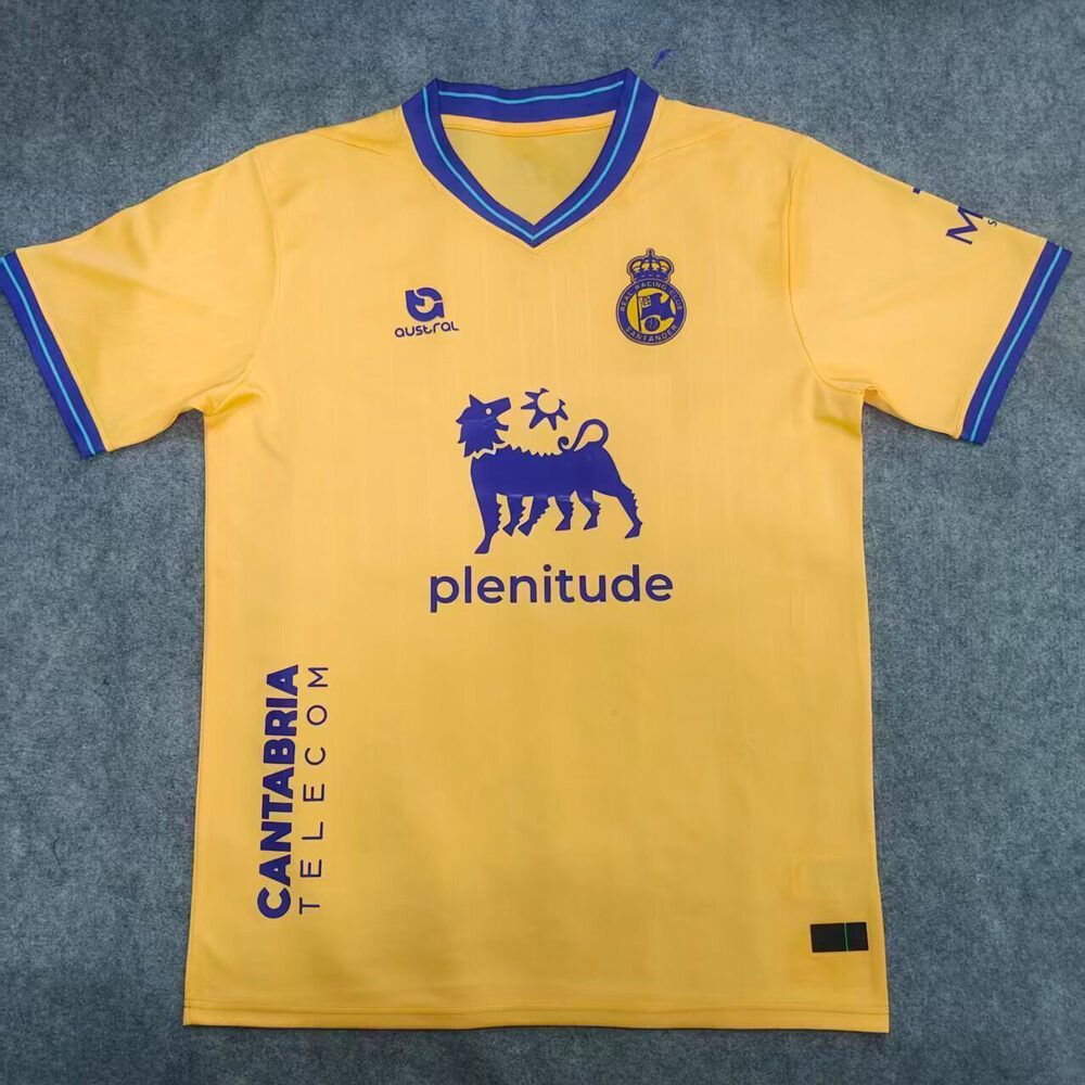 Nueva camiseta Racing de Santander 25-26 tercera equipación amarilla