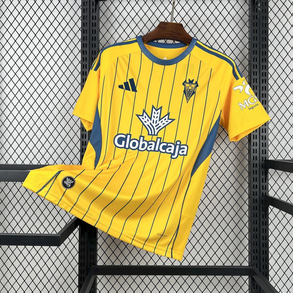 camiseta Albacete 25-26 tercera equipación naranja amarilla