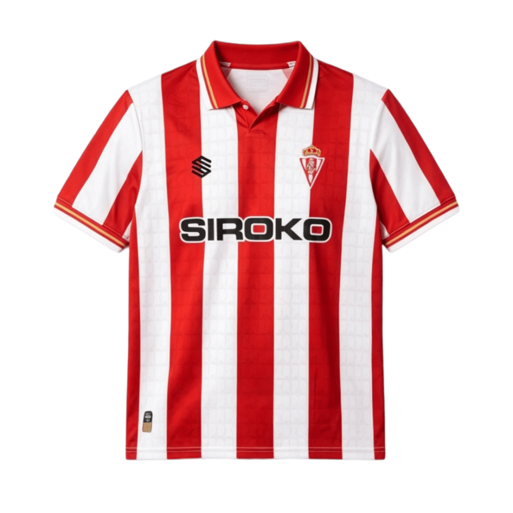 Nueva camiseta Real Sporting de Gijón 26-27 local franjas rojiblancas